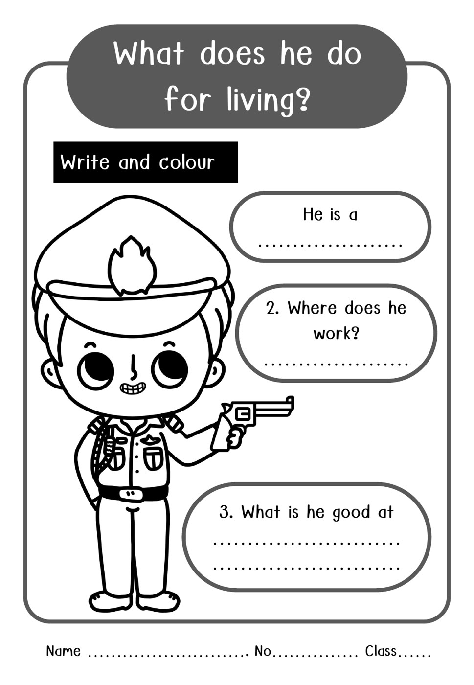 ตัวอย่างหน้าที่ 2 จากชุด อาชีพ