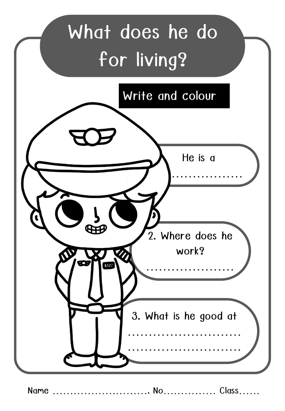 ตัวอย่างหน้าที่ 3 จากชุด อาชีพ