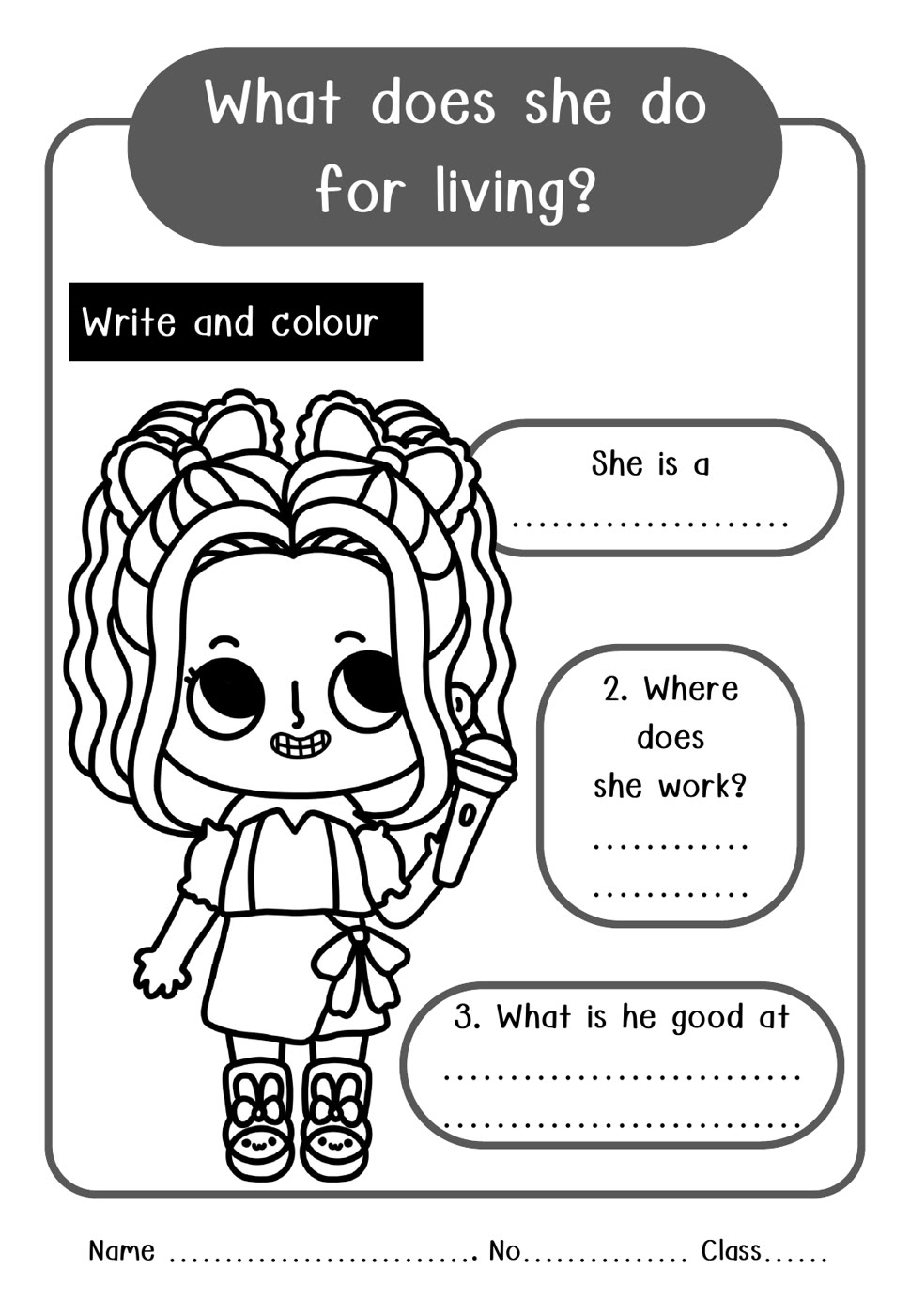 ตัวอย่างหน้าที่ 5 จากชุด อาชีพ